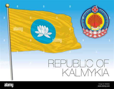 Republic of kalmykia flag hi-res stock photography and images - Alamy