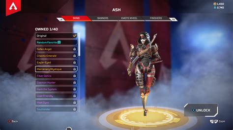 Apex Legends Ash: All Launch Legendary Skins - GameSpot