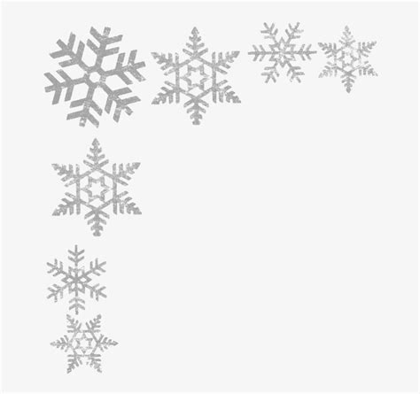 White Border Snowflake Clipart Snowflake