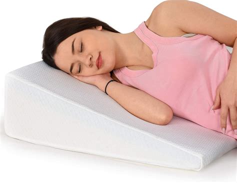 Amazon.com: Healthex Bed Wedge Pillow Cooling Gel Memory Foam Top - Acid Reflux, Heartburn ...