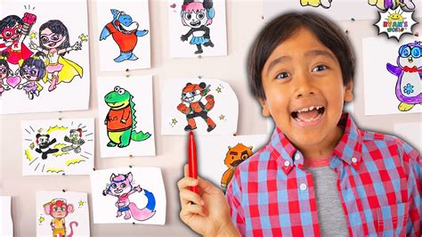 Learn How to Draw ALL of Ryan's World Characters! - YouTube