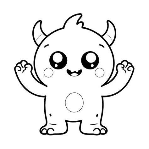 Premium Vector | Vector illustration of a cute Monster for children ...