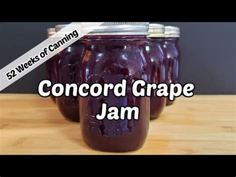 Canning Concord Grape Jam