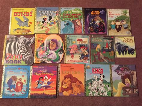 70s Little Golden Books (9) LOT of 9 More including Disney VINTAGE Lotsa Disney ...