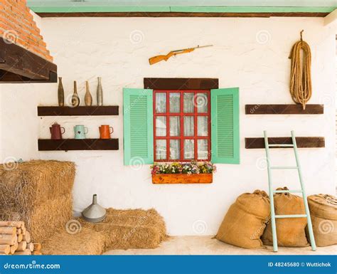 Interior Design of an Old Country House Stock Photo - Image of cottage, classic: 48245680