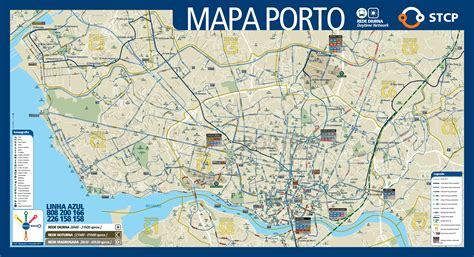 Large scale tourist map of Porto city | Porto | Portugal | Europe | Mapsland | Maps of the World