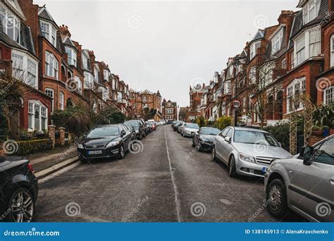 View of a Residential Street in Muswell Hill, London, UK Editorial Stock Photo - Image of houses ...