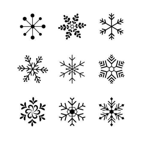 Little Snowflake Clipart Outline