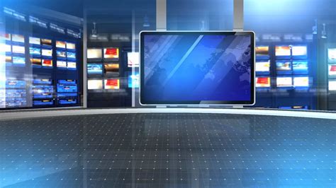 television set design newsroom - YouTube