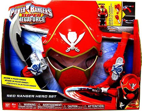 Power Rangers Super Megaforce Red Ranger Hero Set Roleplay Toy Bandai - ToyWiz