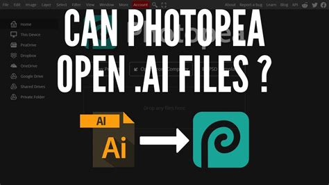 Can Photopea open and edit Adobe Illustrator (.Ai) vector files ? - YouTube