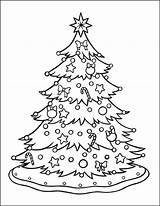 Christmas Tree Coloring Page sketch template