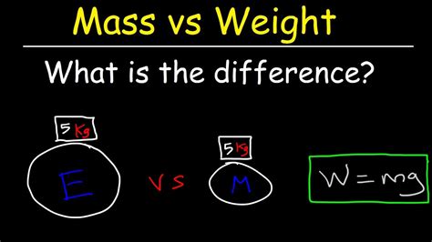 Mass Physics Examples