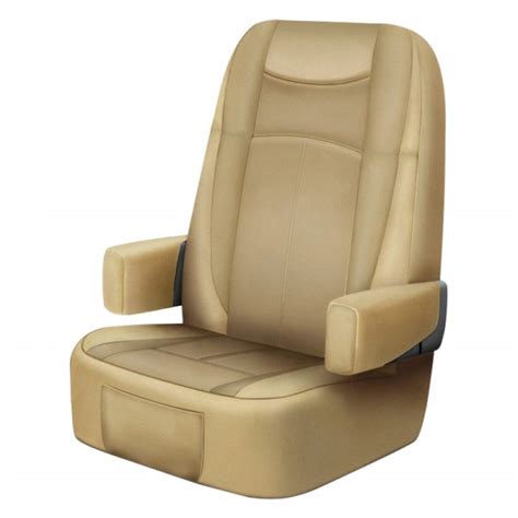 RV Designer® C795 - GripFit Tan RV Captain Seat Covers - CAMPERiD.com