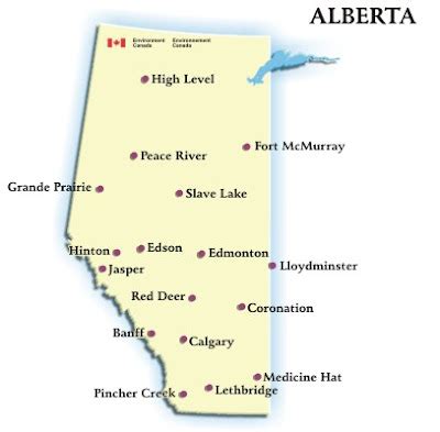 Tallest Building: Map of Alberta Province Pictures