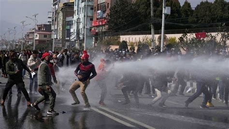 Nepal police fire tear gas, water cannons to disperse protest over US ...