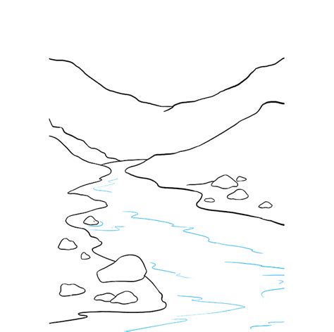 How to Draw a River - Really Easy Drawing Tutorial