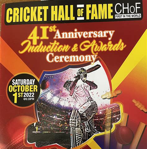 2022 Cricket Hall Of Fame 41st Induction Ceremony Video – Cricket Hall ...