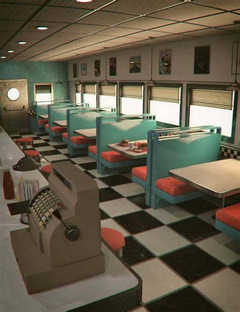 American Diner 60's | Diner aesthetic, Diner decor, Retro diner