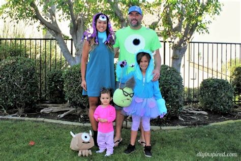 Monster’s Inc. Family Halloween Costumes - DIY Inspired