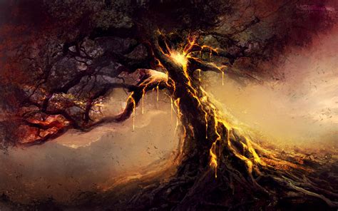 Golden tree by Skulio on DeviantArt