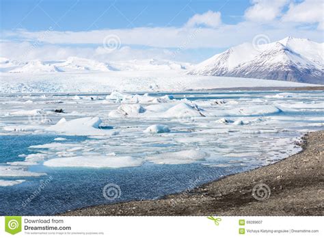 Vatnajokull Glacier Iceland Stock Image - Image of lagoon, majestic: 69289607