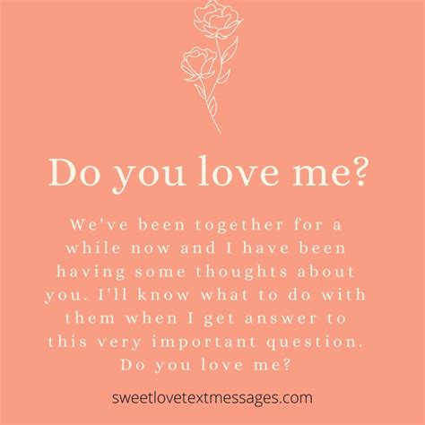 Do You Love Me Quotes for Him or Her - Love Text Messages