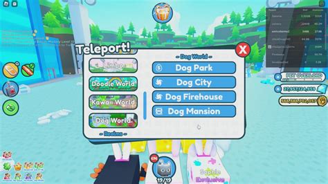 Pet Simulator X Dog World Biomes - Hold to Reset