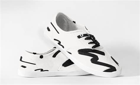 Black & white canvas sneakers | Free Photo - rawpixel