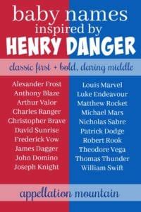 Henry Danger Baby Names: Classic Meets Bold - Appellation Mountain