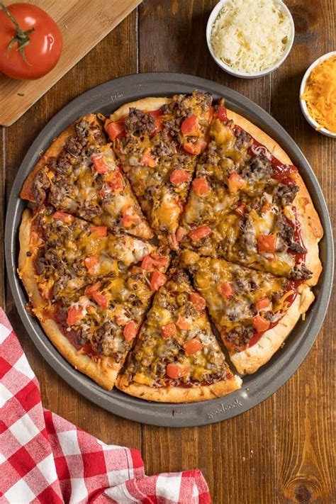 Cheeseburger Pizza - Simply Stacie