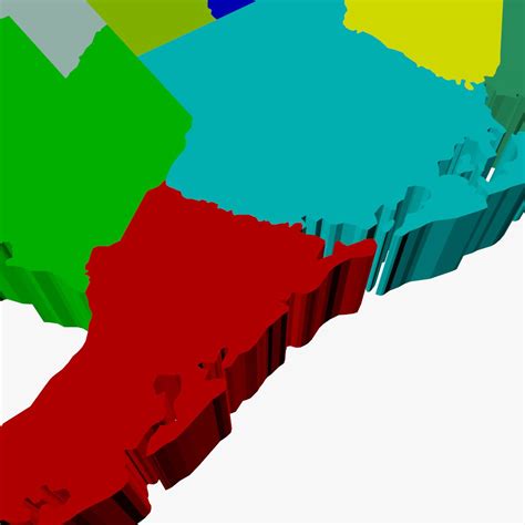 County Map-New Jersey 3D Model $19 - .max .3ds .fbx .obj - Free3D