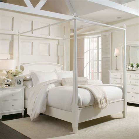 Furnishings and Supplies: Best White Canopy Bed Queen