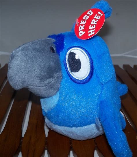 ANGRY BIRDS BLUE RIO BIRD PLUSH Stuffed Animal Makes SOUNDS NEW | Plush stuffed animals, Angry ...