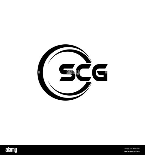 SCG letter logo design with white background in illustrator, cube logo ...