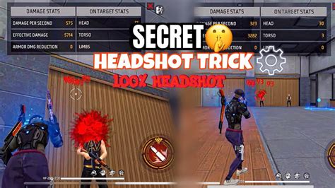 FREE FIRE HEADSHOT TIPS AND TRICKS🤫IN ALL MOBILES SECRET HEADSHOT ...