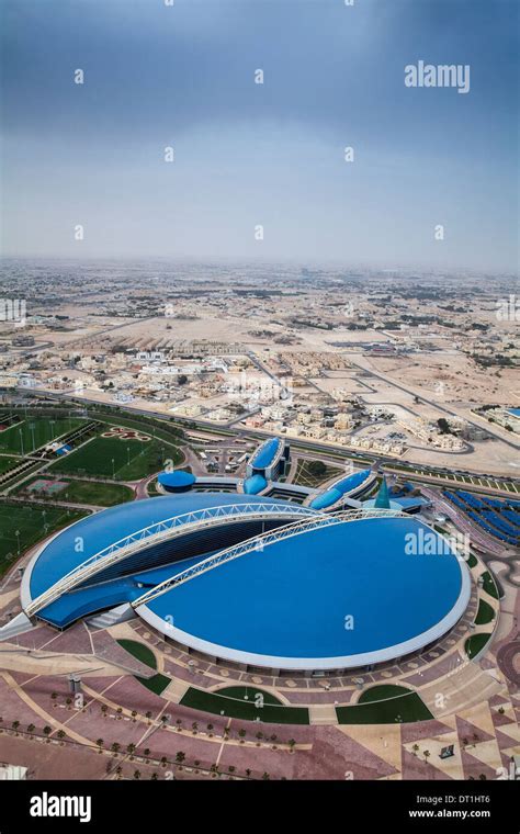 View of Aspire Sports Center, Doha, Qatar, Middle East Stock Photo - Alamy