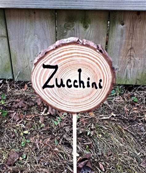 DIY Wooden Garden Markers: A Cute Craft for the Garden | Shifting Roots