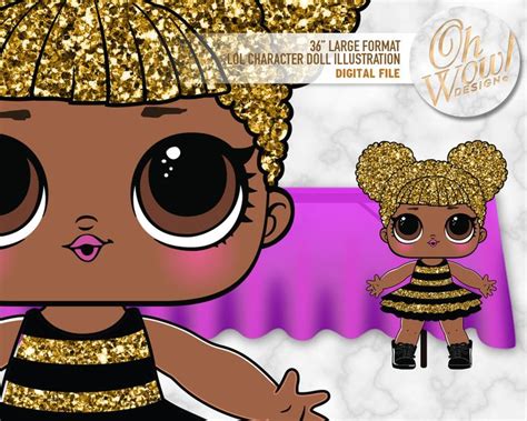 LOL Surprise Doll Queen Bee Large Format Character: Digital File by OhWowDesign, $5.00 USD ...