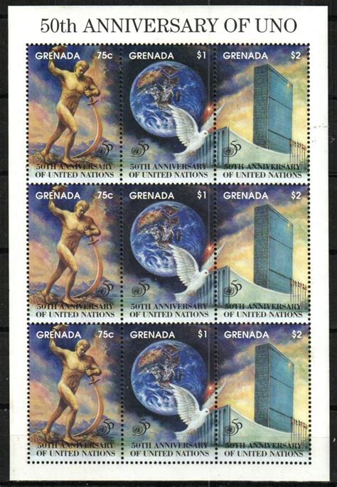 United Nations, 50th anniversary - Mesa Stamps