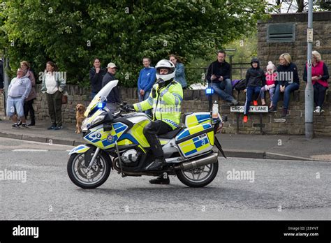 Uk police escort motorbike hi-res stock photography and images - Alamy