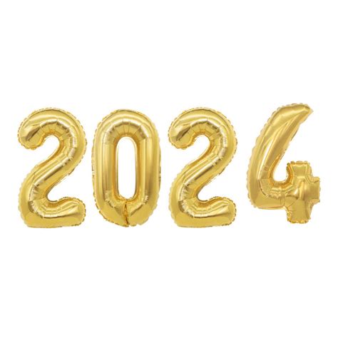 2025 Wall Numbers in Gold - Sparky's Balloons