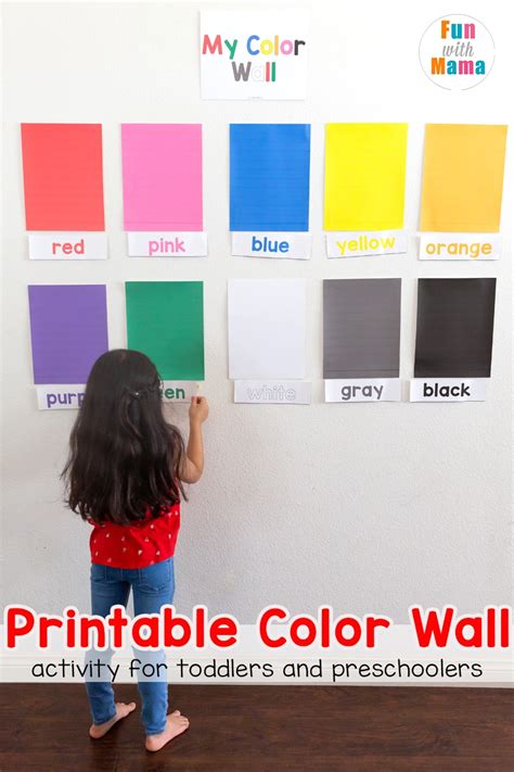 Learning Colors Activities For Kids Printable