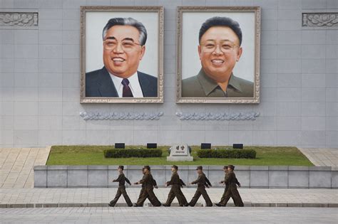 North Korea removes portraits of Kim Jong Un's father, grandfather