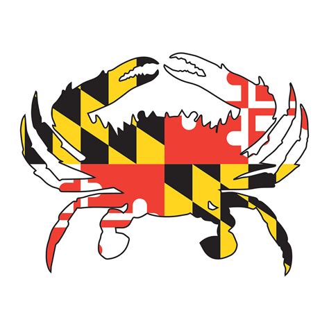 Maryland Flag Crab Magnet – Maryland My Maryland