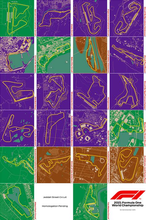 Formula 1 Circuit Maps [OC] : r/Maps