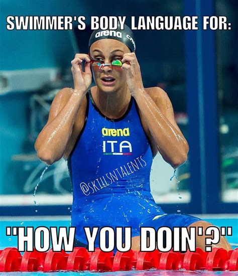 Untitled | Swimming memes, Swimming jokes, Swimming funny