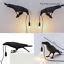 4 Style Modern Bird Table Lamp Black White Bedroom Wall Sconce Crow Desk Light | eBay