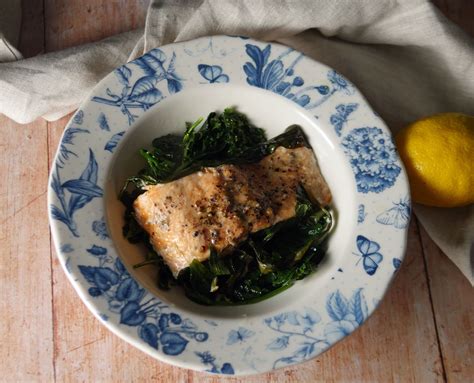 Fish in Wild Garlic - Chalkstream Trout - The Frugal Flexitarian