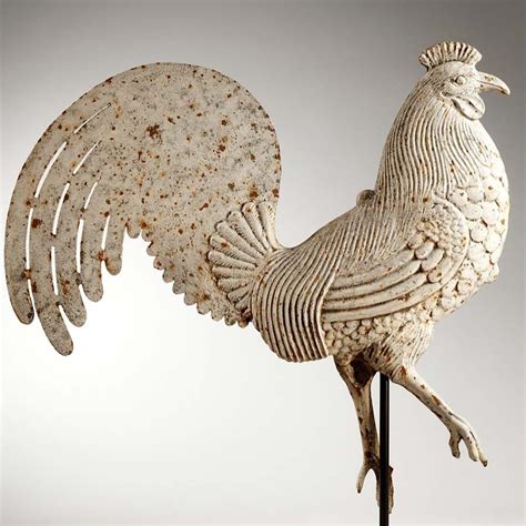 Rooster weathervane Attributred to Rochester Ironworks Gilmanton, New ...